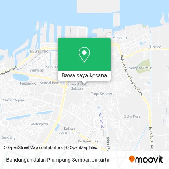 Peta Bendungan Jalan Plumpang Semper