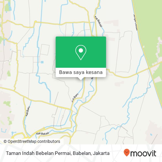 Peta Taman Indah Bebelan Permai, Babelan