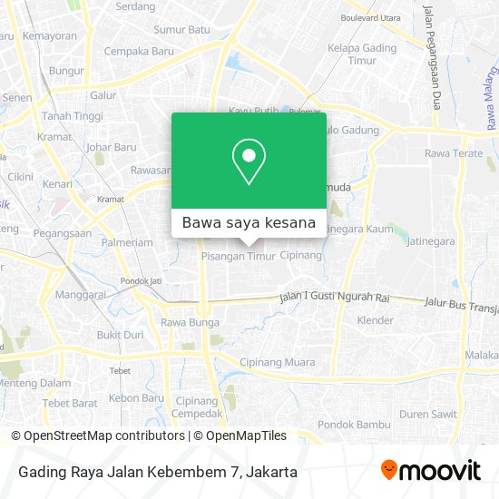 Peta Gading Raya Jalan Kebembem 7