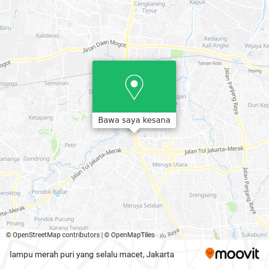 Peta lampu merah puri yang selalu macet