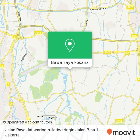 Peta Jalan Raya Jatiwaringin Jatiwaringin Jalan Bina 1