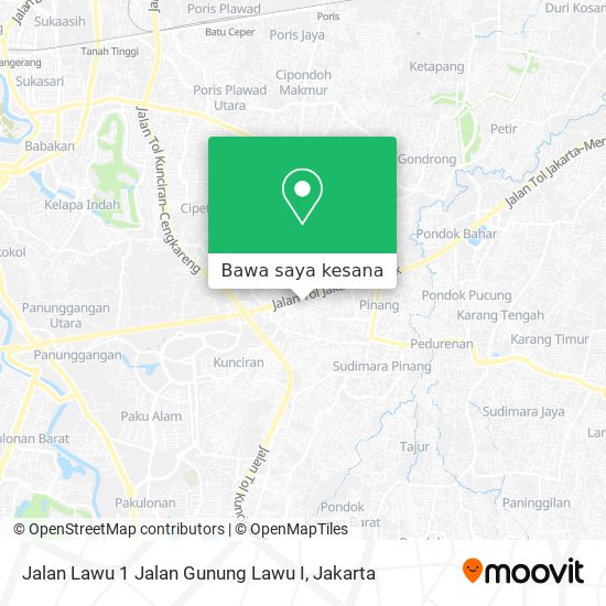 Peta Jalan Lawu 1 Jalan Gunung Lawu I