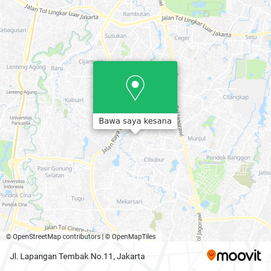 Peta Jl. Lapangan Tembak No.11