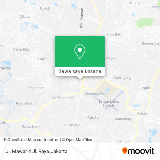 Peta Jl. Mawar 4 Jl. Raya