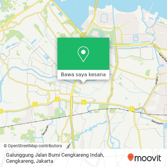 Peta Galunggung Jalan Bumi Cengkareng Indah, Cengkareng