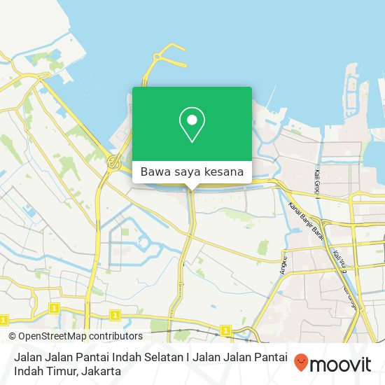 Peta Jalan Jalan Pantai Indah Selatan I Jalan Jalan Pantai Indah Timur