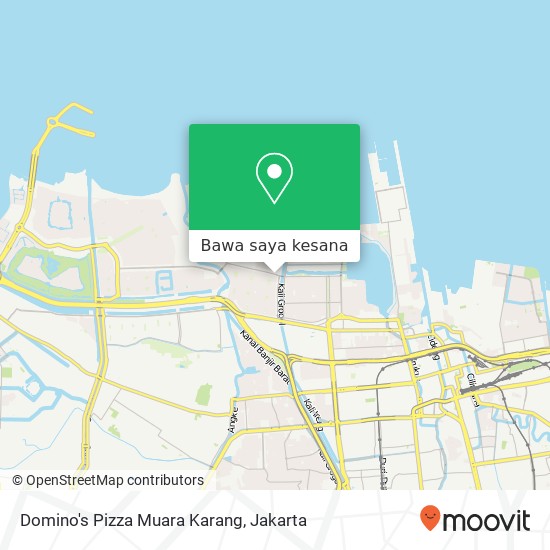 Peta Domino's Pizza Muara Karang