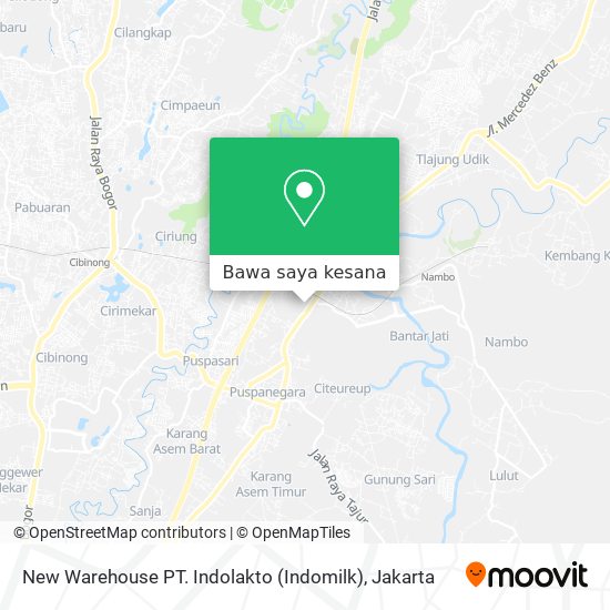 Peta New Warehouse PT. Indolakto (Indomilk)