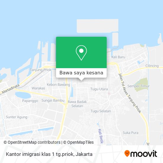 Peta Kantor imigrasi klas 1 tg.priok