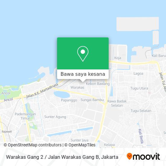 Peta Warakas Gang 2 / Jalan Warakas Gang B