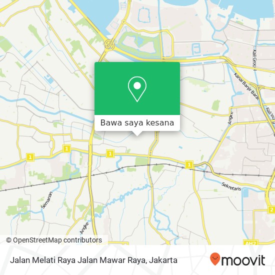 Peta Jalan Melati Raya Jalan Mawar Raya