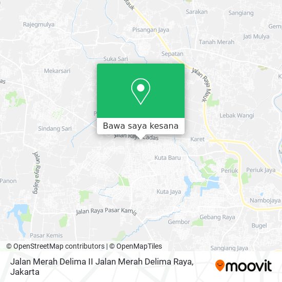 Peta Jalan Merah Delima II Jalan Merah Delima Raya