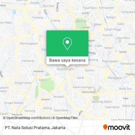 Peta PT. Nata Solusi Pratama