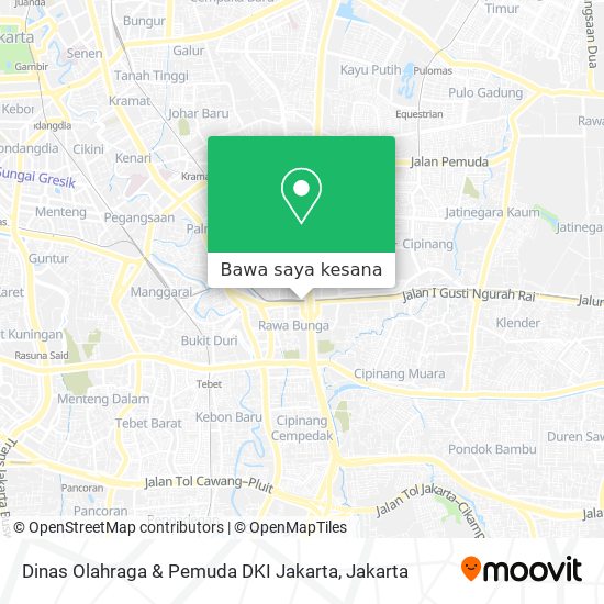 Peta Dinas Olahraga & Pemuda DKI Jakarta