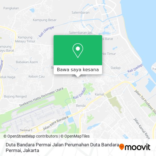 Peta Duta Bandara Permai Jalan Perumahan Duta Bandara Permai