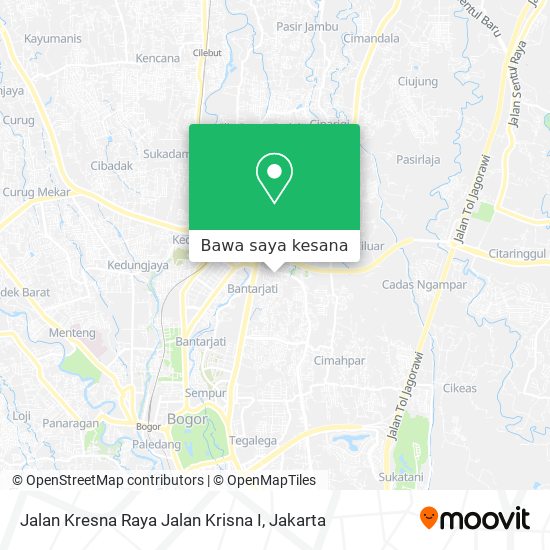 Peta Jalan Kresna Raya Jalan Krisna I