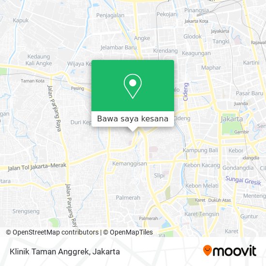 Peta Klinik Taman Anggrek