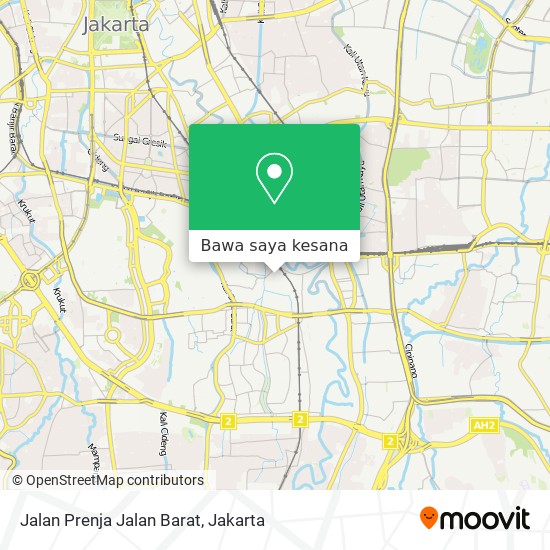 Peta Jalan Prenja Jalan Barat