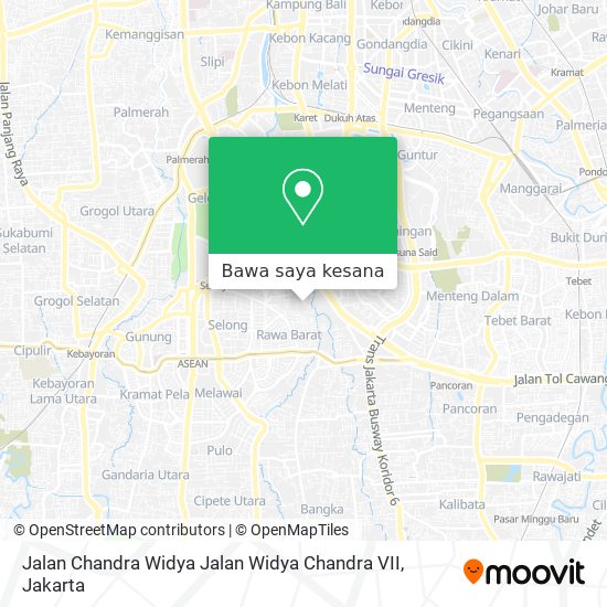 Peta Jalan Chandra Widya Jalan Widya Chandra VII