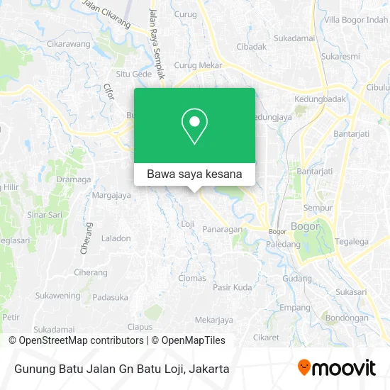 Peta Gunung Batu Jalan Gn Batu Loji
