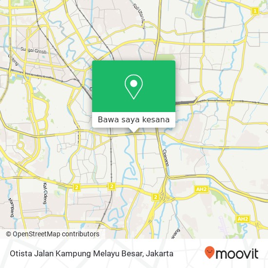 Peta Otista Jalan Kampung Melayu Besar