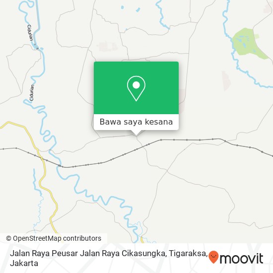 Peta Jalan Raya Peusar Jalan Raya Cikasungka, Tigaraksa