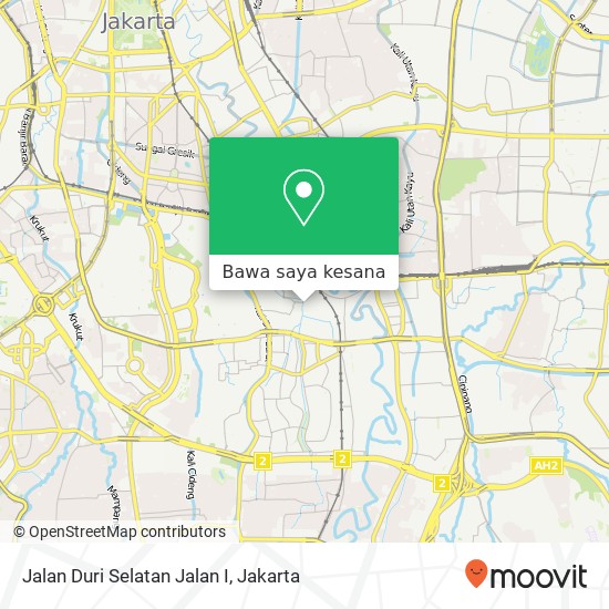 Peta Jalan Duri Selatan Jalan I