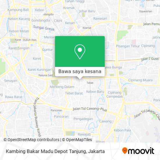 Peta Kambing Bakar Madu Depot Tanjung