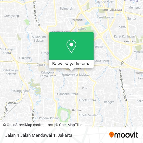 Peta Jalan 4 Jalan Mendawai 1