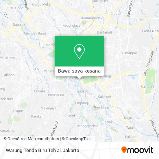 Peta Warung Tenda Biru Teh ai