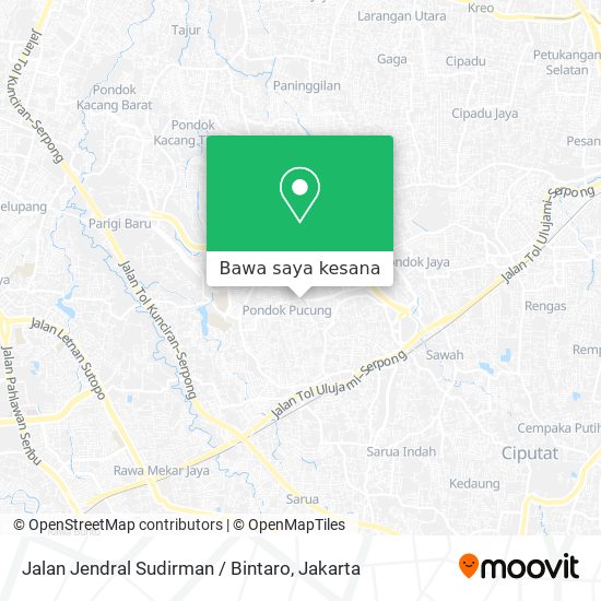 Peta Jalan Jendral Sudirman / Bintaro
