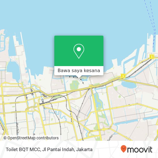 Peta Toilet BQT MCC, Jl Pantai Indah