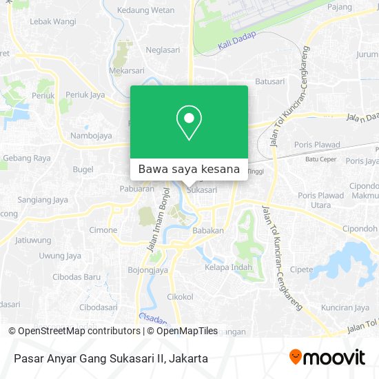 Peta Pasar Anyar Gang Sukasari II