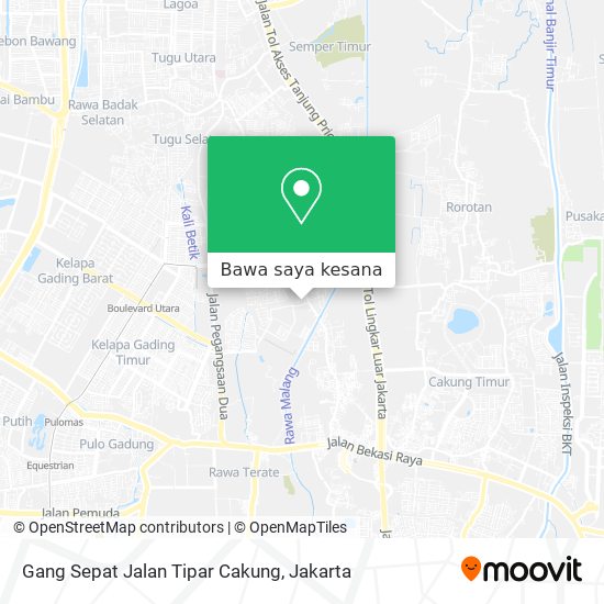 Peta Gang Sepat Jalan Tipar Cakung