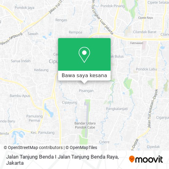 Peta Jalan Tanjung Benda I Jalan Tanjung Benda Raya