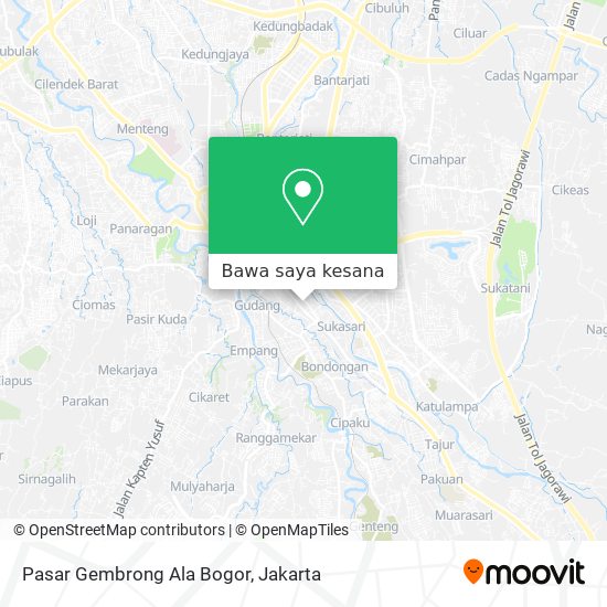 Peta Pasar Gembrong Ala Bogor