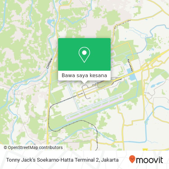 Peta Tonny Jack's Soekarno-Hatta Terminal 2