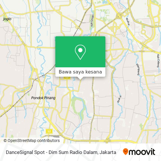 Peta DanceSignal Spot - Dim Sum Radio Dalam