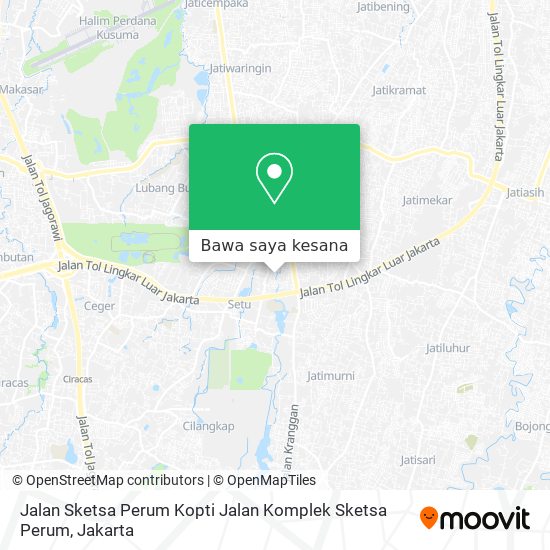 Peta Jalan Sketsa Perum Kopti Jalan Komplek Sketsa Perum
