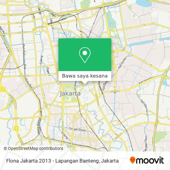 Peta Flona Jakarta 2013 - Lapangan Banteng