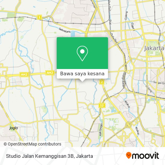 Peta Studio Jalan Kemanggisan 3B