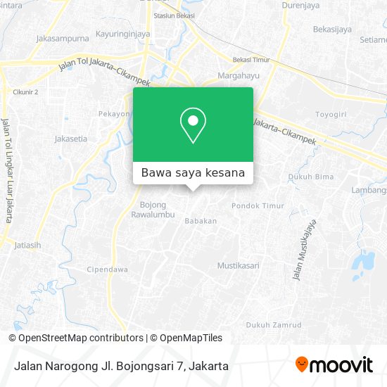 Peta Jalan Narogong Jl. Bojongsari 7