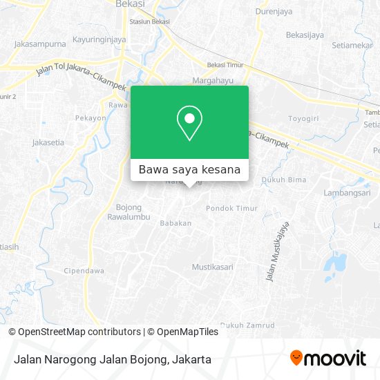Peta Jalan Narogong Jalan Bojong