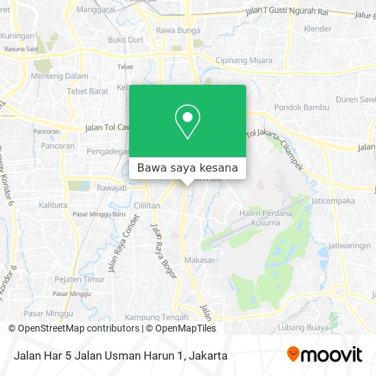 Peta Jalan Har 5 Jalan Usman Harun 1