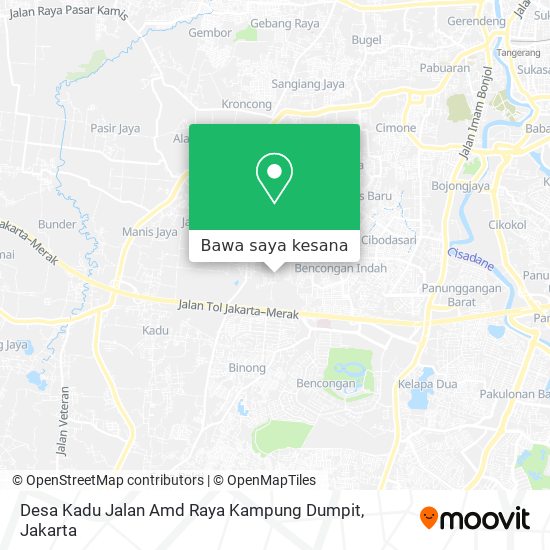 Peta Desa Kadu Jalan Amd Raya Kampung Dumpit