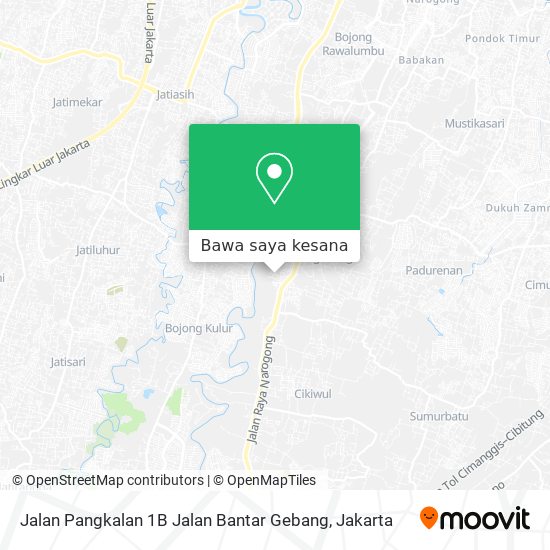 Peta Jalan Pangkalan 1B Jalan Bantar Gebang