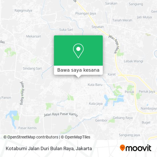 Peta Kotabumi Jalan Duri Bulan Raya