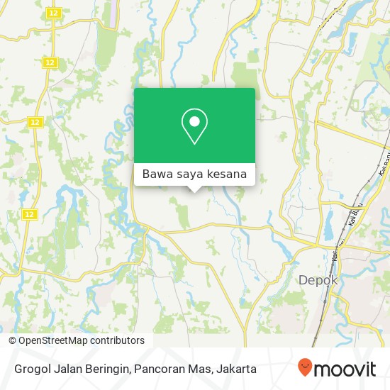 Peta Grogol Jalan Beringin, Pancoran Mas