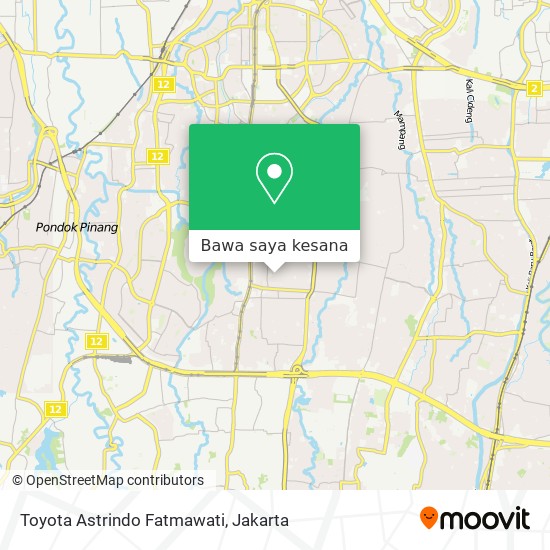 Peta Toyota Astrindo Fatmawati