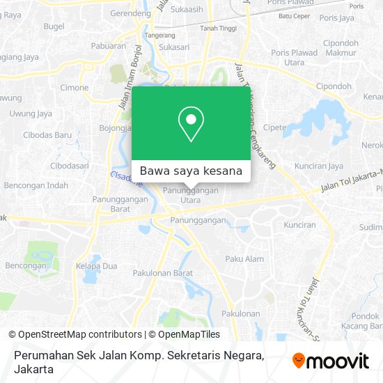Peta Perumahan Sek Jalan Komp. Sekretaris Negara